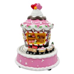 Işıklı Sesli Dekoratif Yılbaşı Süsü Dönen Biblo Heart On Top - Sparkle Season