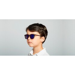 İzipizi Çocuk Güneş Gözlüğü Tortoise Açık Mavi Aynalı Junior Model E - Thumbnail
