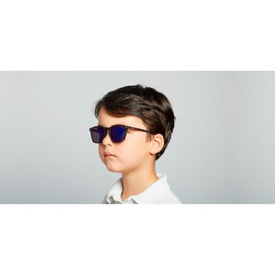 İzipizi Çocuk Güneş Gözlüğü Tortoise Açık Mavi Aynalı Junior Model E
