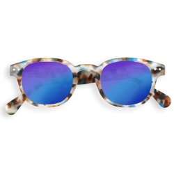 İzipizi Çocuk Güneş Gözlüğü Tortoise Mavi Aynalı Junior Model C - İzipizi