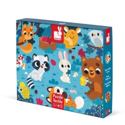 Janod 20 Parça Dokun Hisset Puzzle Hayvanlar - Janod