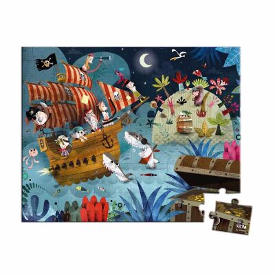 Janod 36 Parça Çantalı Puzzle Hazine Avı - 2