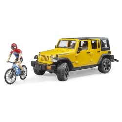 Jeep Wrangler Rubicon, Bisiklet ve Sürücüsü - Bruder