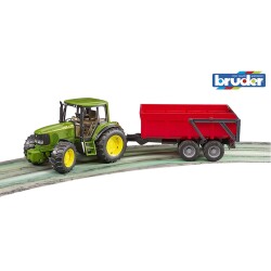 John Deere 6920 Traktör+Kırmızı Römork - Bruder
