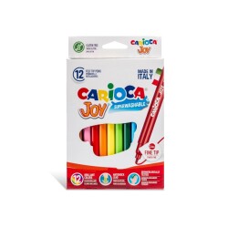 Carioca Joy Yıkanabilir Keçeli Boya Kalemi 12'Li - Carioca