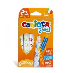 Carioca Jumbo Bebek Yıkanabilir Keçeli 6'lı - Carioca