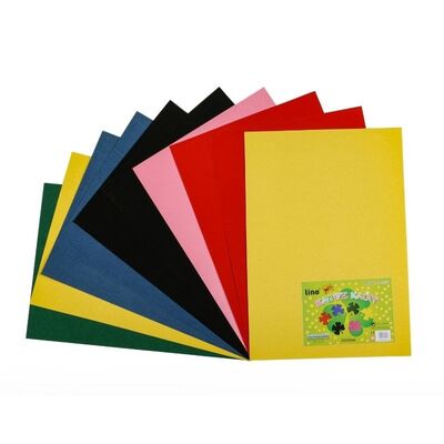 Kadife Kağıt 6 Renk 10lu 23 x 33 cm
