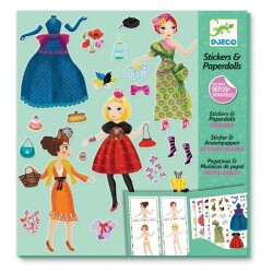 Kağıt Bebek Giydirme Seti Massive Fashion - Djeco