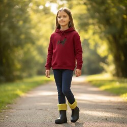 Karamela Dik Yakalı Sweatshirt Köpek Nakışlı - 3