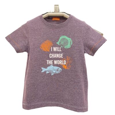 Karamela Erkek Çocuk Kısa Kollu T-Shirt Deniz Hayvanları - 1