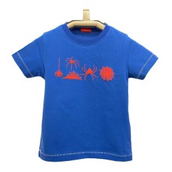 Karamela Erkek Çocuk Kısa Kollu T-Shirt Örümcek Baskılı - Karamela