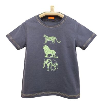 Karamela Erkek Çocuk Kısa Kollu  T-shirt Safari Hayvanları - 2
