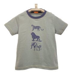 Karamela Erkek Çocuk Kısa Kollu  T-shirt Safari Hayvanları - Thumbnail