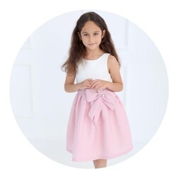Karamela Kız Çocuk Elbise İnci - Thumbnail