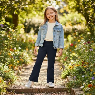 Karamela Kız Çocuk İspanyol Paça Eşofman Alt - 1