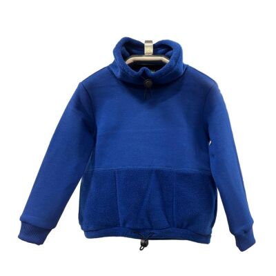 Karamela Polar Garnili Dik Yaka Sweatshirt - 1