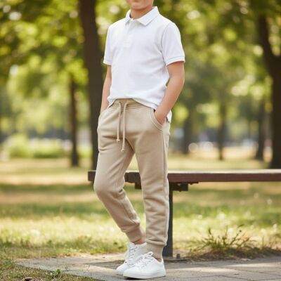 Karamela Unisex Çocuk Cepli Eşofman Alt - 1