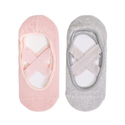 Katia 2'li Paket Asta Yoga Çocuk Görünmez Çorap 12301K2026 - 1