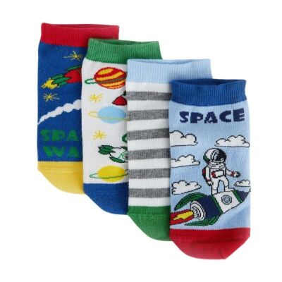 Katia 4'lü Paket Space Erkek Çocuk Step Çorap - 2