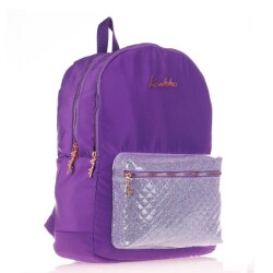 Kaukko Bright Sırt Çantası Kapitone Mor - Kaukko