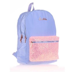 Kaukko Bright Sırt Çantası Taşlı Floral Mavi - Kaukko