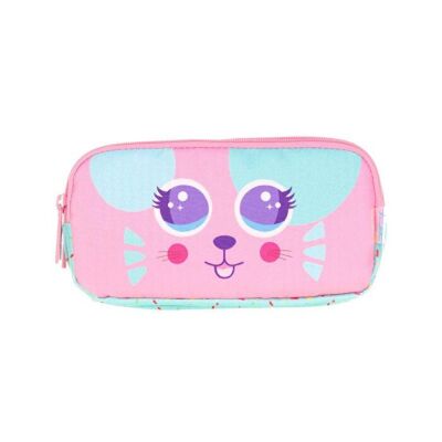 Kaukko Kids 3 Bölmeli Kalem Çantası Cute Face Mouse - 1