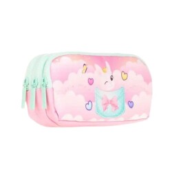 Kaukko Kids 3 Bölmeli Kalem Çantası Layer Animals - Kaukko