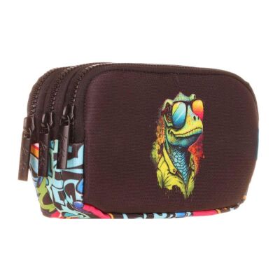 Kaukko Kids 3 Bölmeli Kalem Çantası Sweet Chameleon - 1