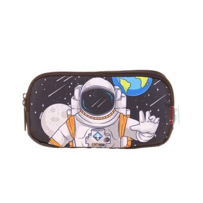 Kaukko Kids 3 Bölmeli Kalem Çantası Toys Astronaut - 1
