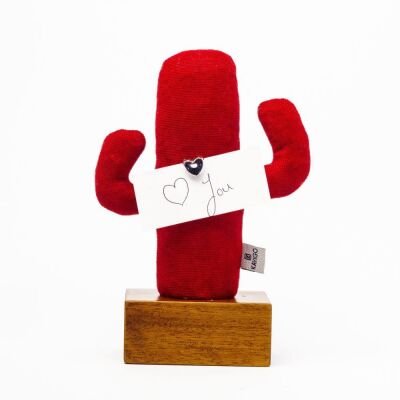 Kayigo Cactus Lavanta Dolgulu Notluk Kırmızı-Ahşap - 1