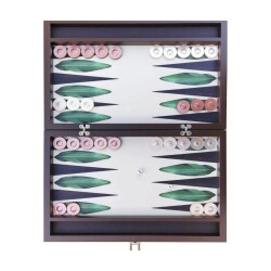 Kayigo Tavla Yeşil Yaprak Desenli - Kayigo