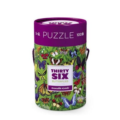 Crocodile Creek Kelebekler Puzzle 100 Parça - 1