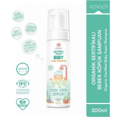 Kenger Organik Bebek Köpük Şampuan 200 ml - 2