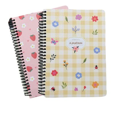 Keskin 17x24 Sert Kapak Spiralli Süresiz Ajandam - 1