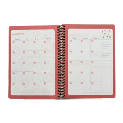 Keskin 17x24 Sert Kapak Spiralli Süresiz Ajandam - 6