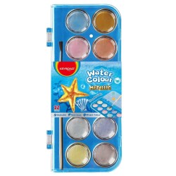 Keyroad Metalik Renkte Suluboya 12li Kr972802 28 Mm - Keyroad