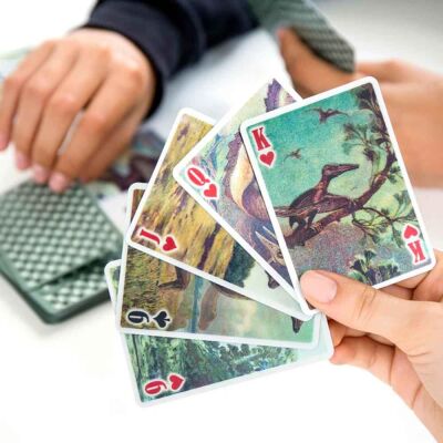 Kikkerland 3D İskambil Kağıtları Dinozor - 3