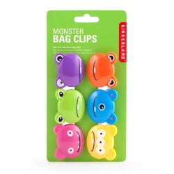 Kikkerland 6lı Klips Crazy Monsters - 1