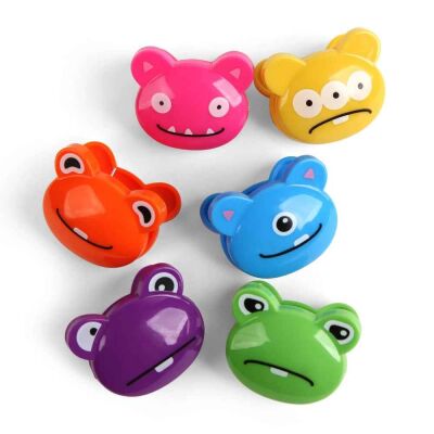 Kikkerland 6lı Klips Crazy Monsters - 2