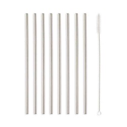 Kikkerland Çelik Pipet 10 Adet - 2