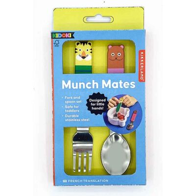 Kikkerland Çocuk Çelik Çatal Kaşık Takımı - 3