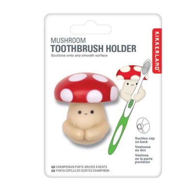 Kikkerland Diş Fırçası Tutacağı Mantar - 2