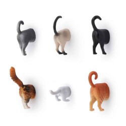 Kikkerland Kedi Magnet 6lı - Kikkerland