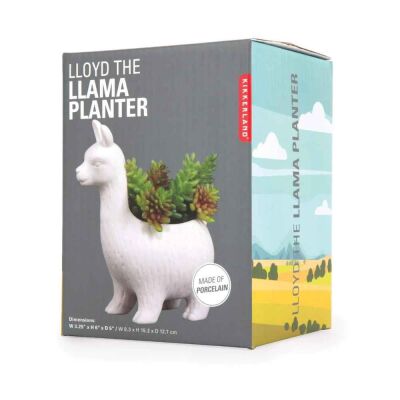 Kikkerland Lama Figürlü Vazo - 1