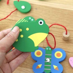 Kikkerland Magnetli Yakalama Oyunu Catch a Bug Wood Fish Game - 5