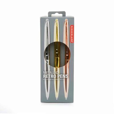 Kikkerland Metalik Retro Tükenmez Kalem - 1