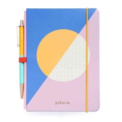 Kikkerland Mini Defter Kalem Set Noktalı - Kikkerland