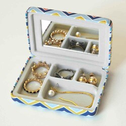 Kikkerland Mücevher Kutusu Çizgili Desenli - 2