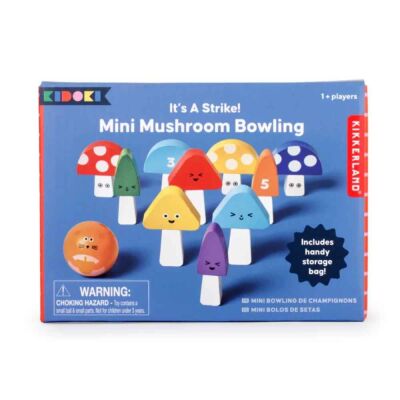 Kikkerland Mushroom Bowling Game - 1
