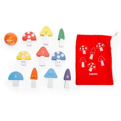 Kikkerland Mushroom Bowling Game - 2